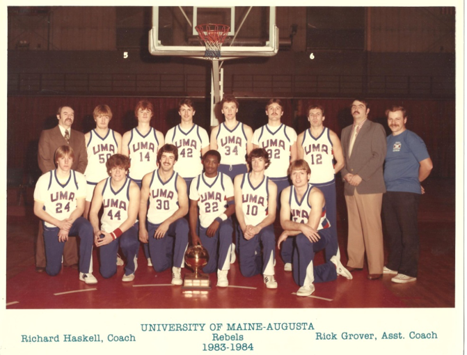 1983-84 Men's basketball team.